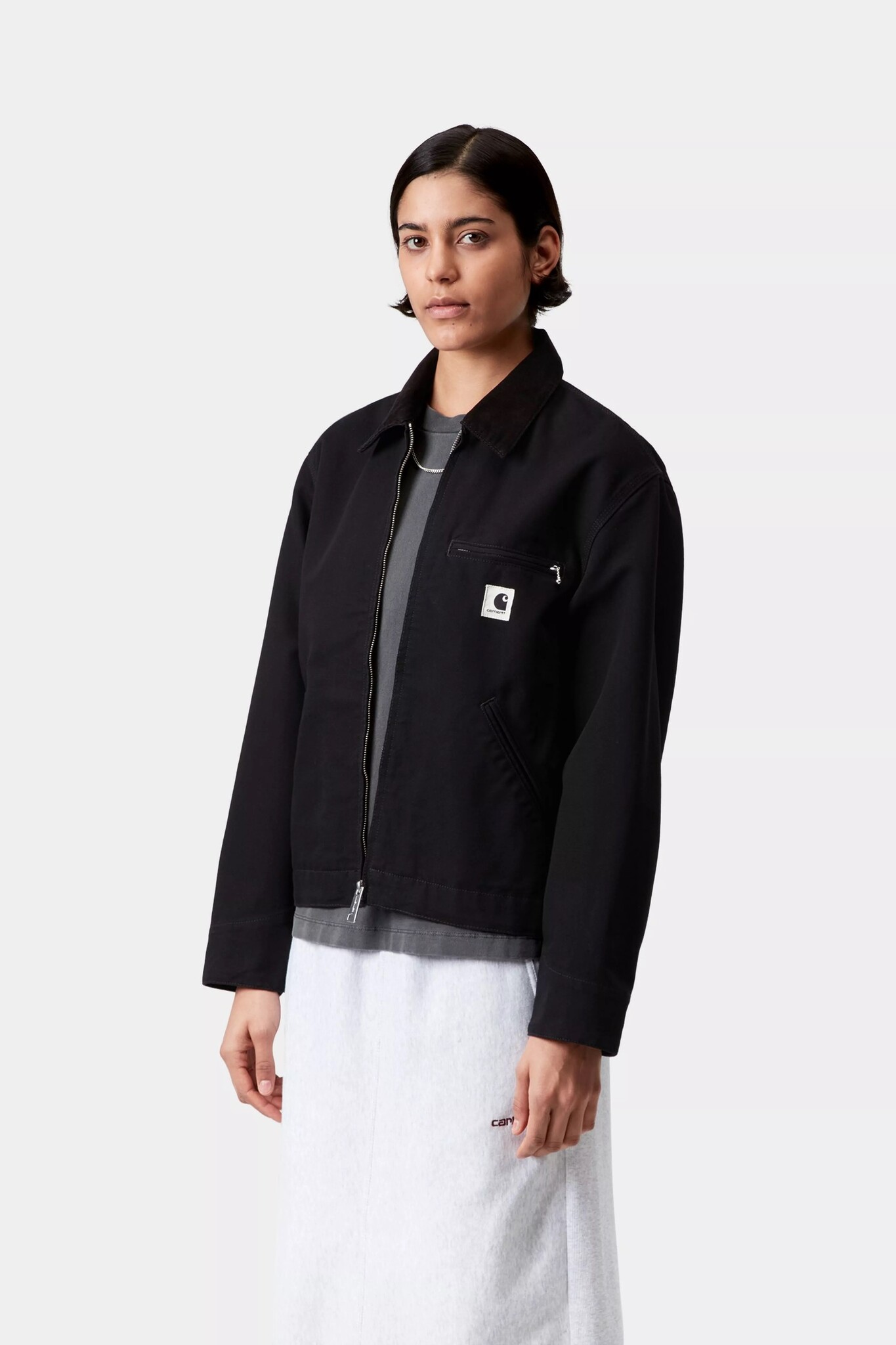 Carhartt WIP W' OG Detroit Jacket - Black/Black rinsed