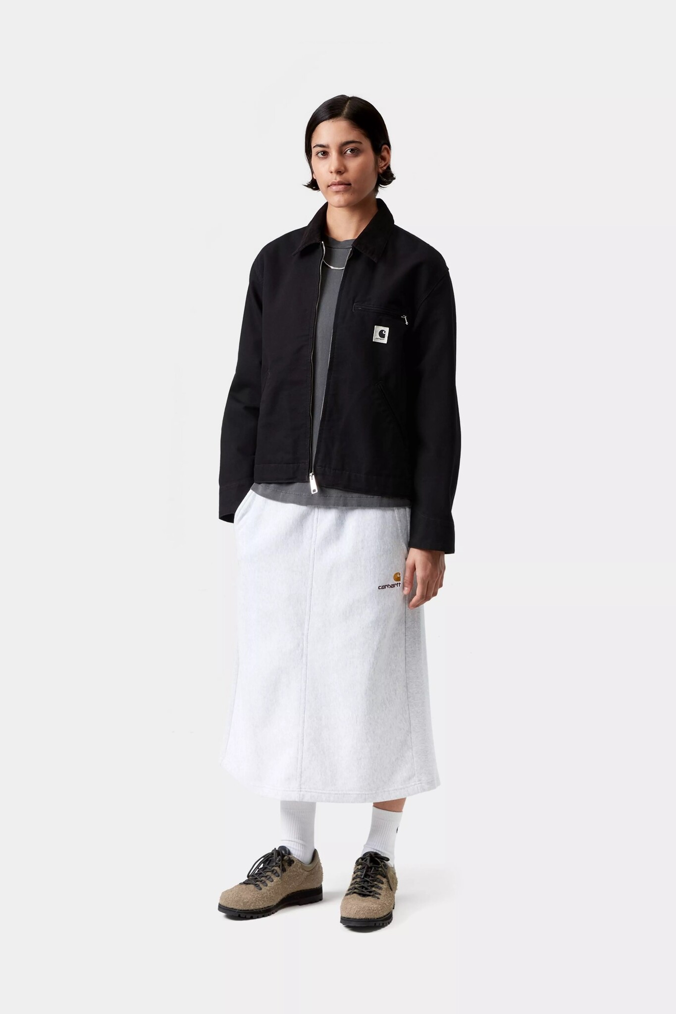 Carhartt WIP W' OG Detroit Jacket - Black/Black rinsed