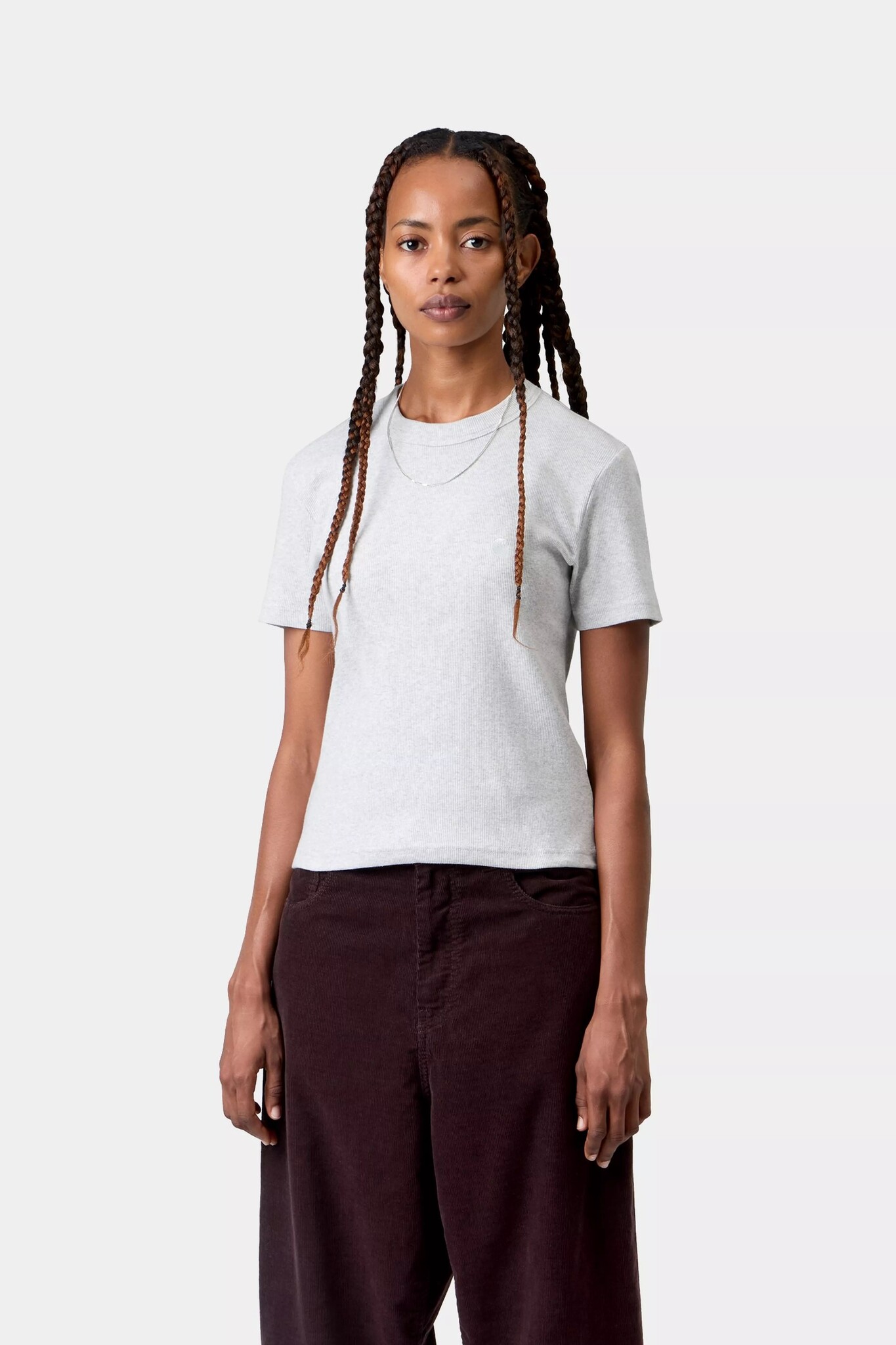 Carhartt WIP W' S/S Philipa T-shirt - Ash Heather
