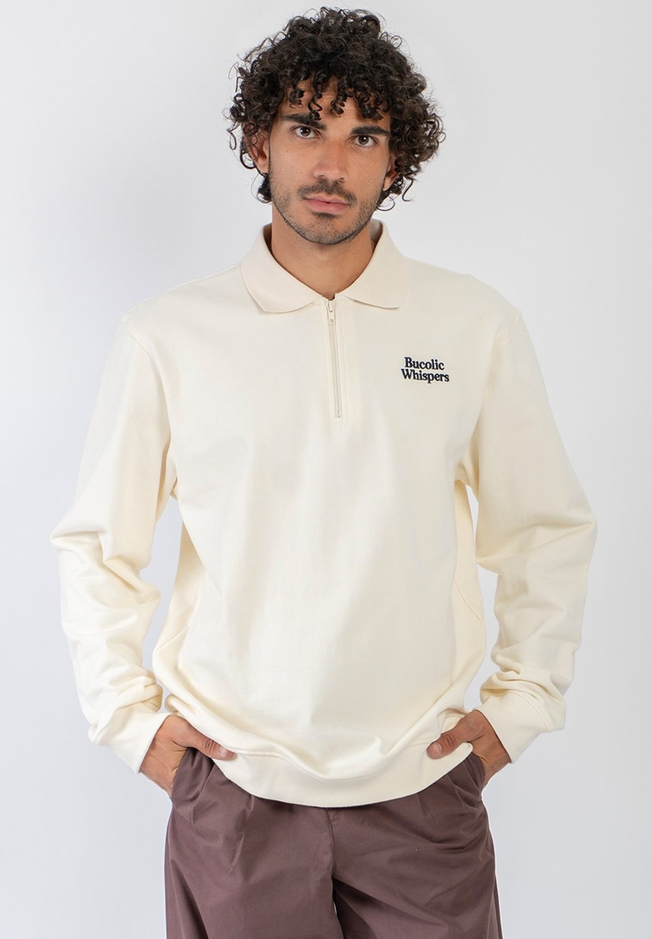 Kaotiko Crew Zipper Bucolic Whispers - Ivory