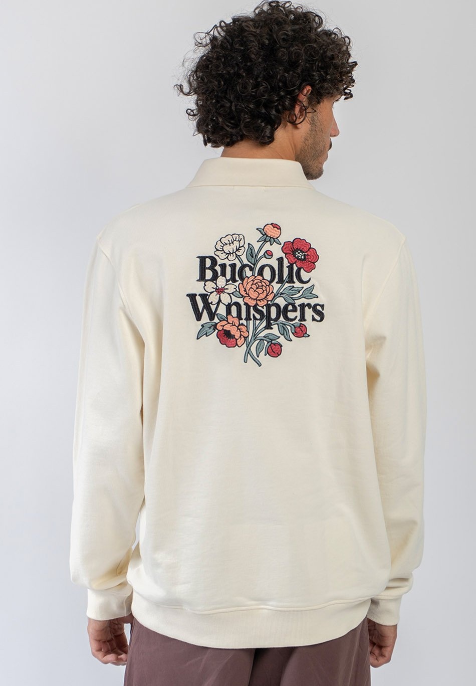 Kaotiko Crew Zipper Bucolic Whispers - Ivory