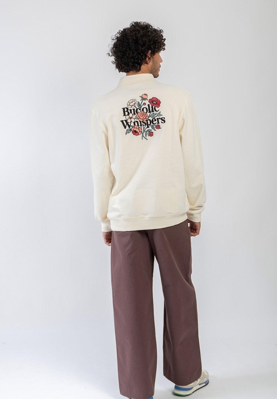 Kaotiko Crew Zipper Bucolic Whispers - Ivory