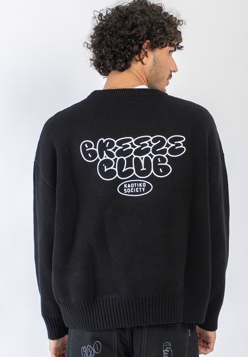 Kaotiko Breeze Club Sweater - Black