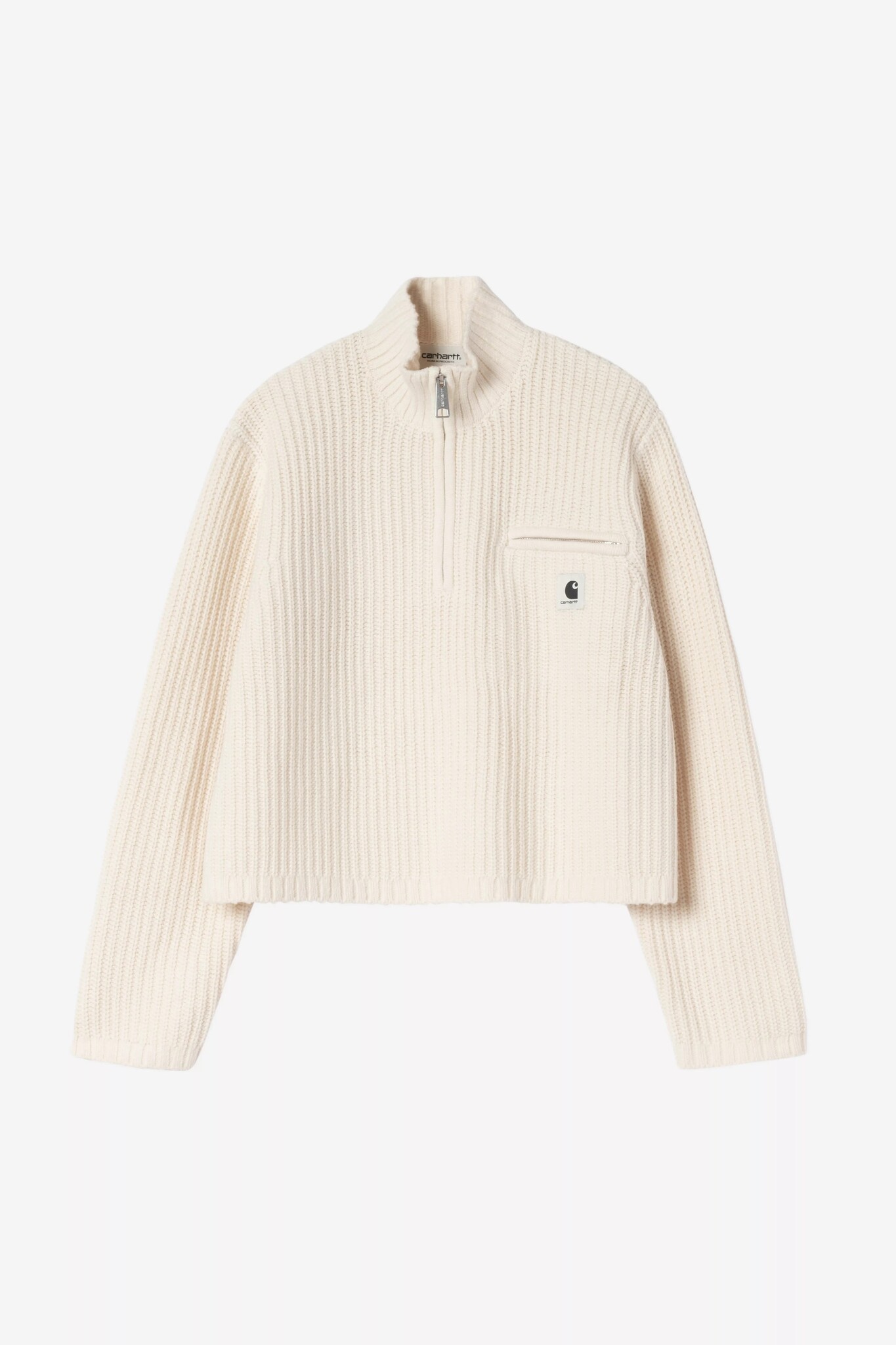 Carhartt WIP W' Detroit Half Zip Sweater - Natural