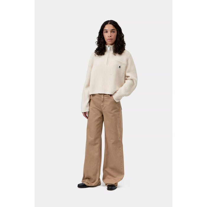 Carhartt WIP W' Detroit Half Zip Sweater - Natural