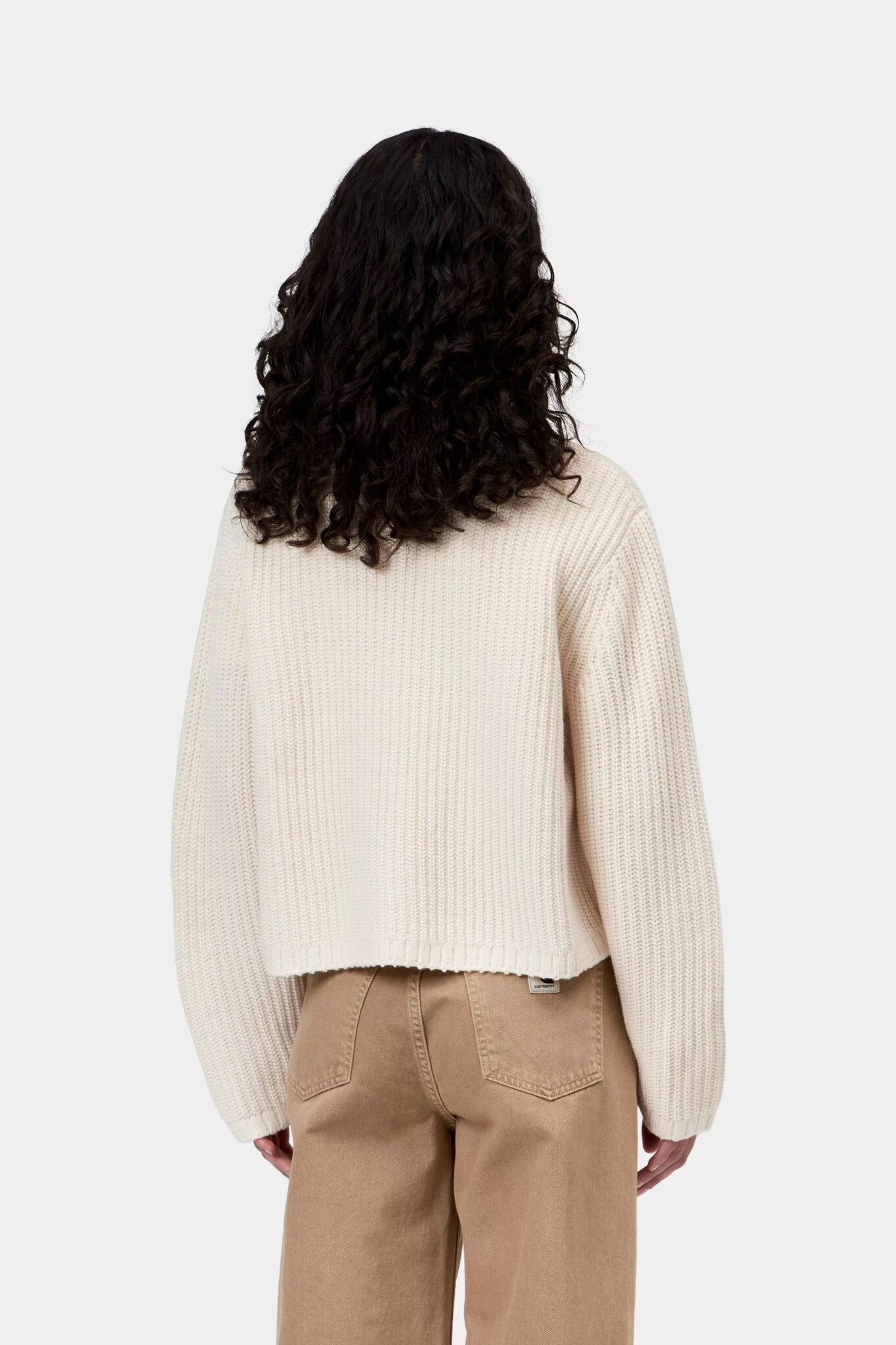 Carhartt WIP W' Detroit Half Zip Sweater - Natural