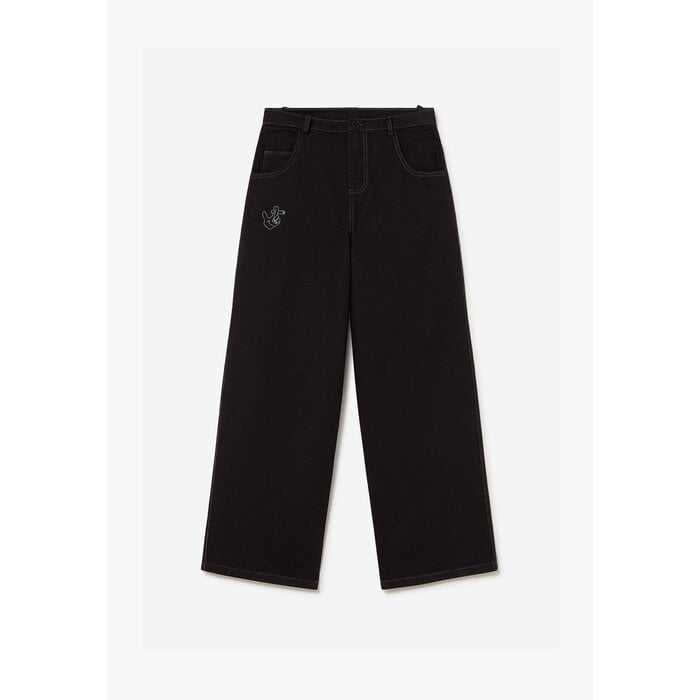 Kaotiko Denim Pants Breeze Club - Black