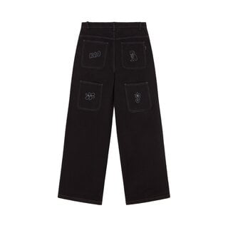 Kaotiko Denim Pants Breeze Club - Black