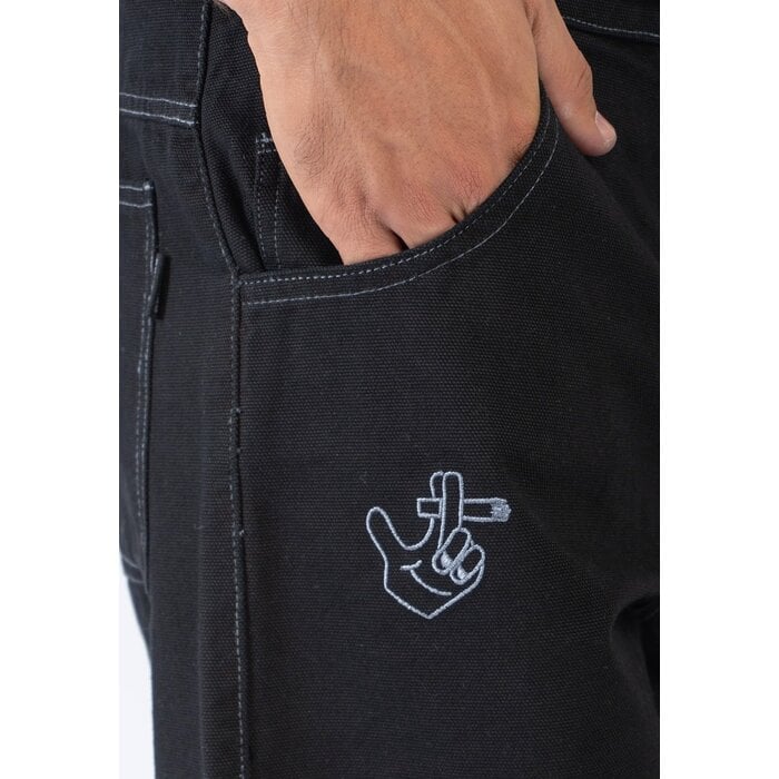 Kaotiko Denim Pants Breeze Club - Black
