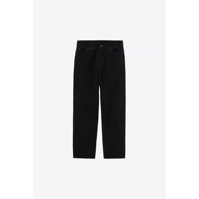 Carhartt WIP Aaron Pant - Corduroy Black (Burst Washed)