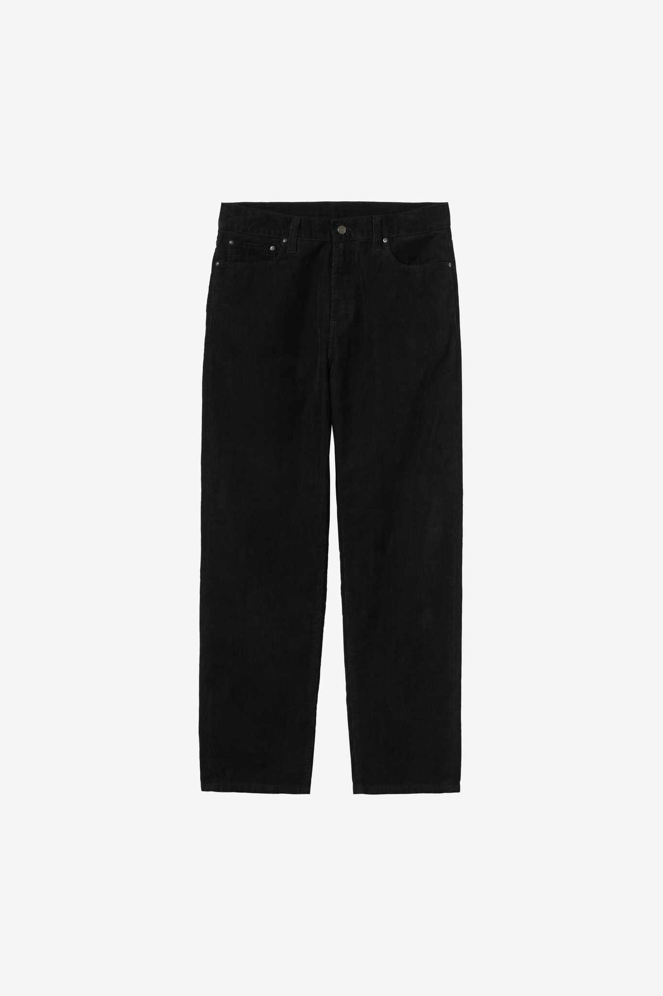 Carhartt WIP Aaron Pant - Corduroy Black (Burst Washed)