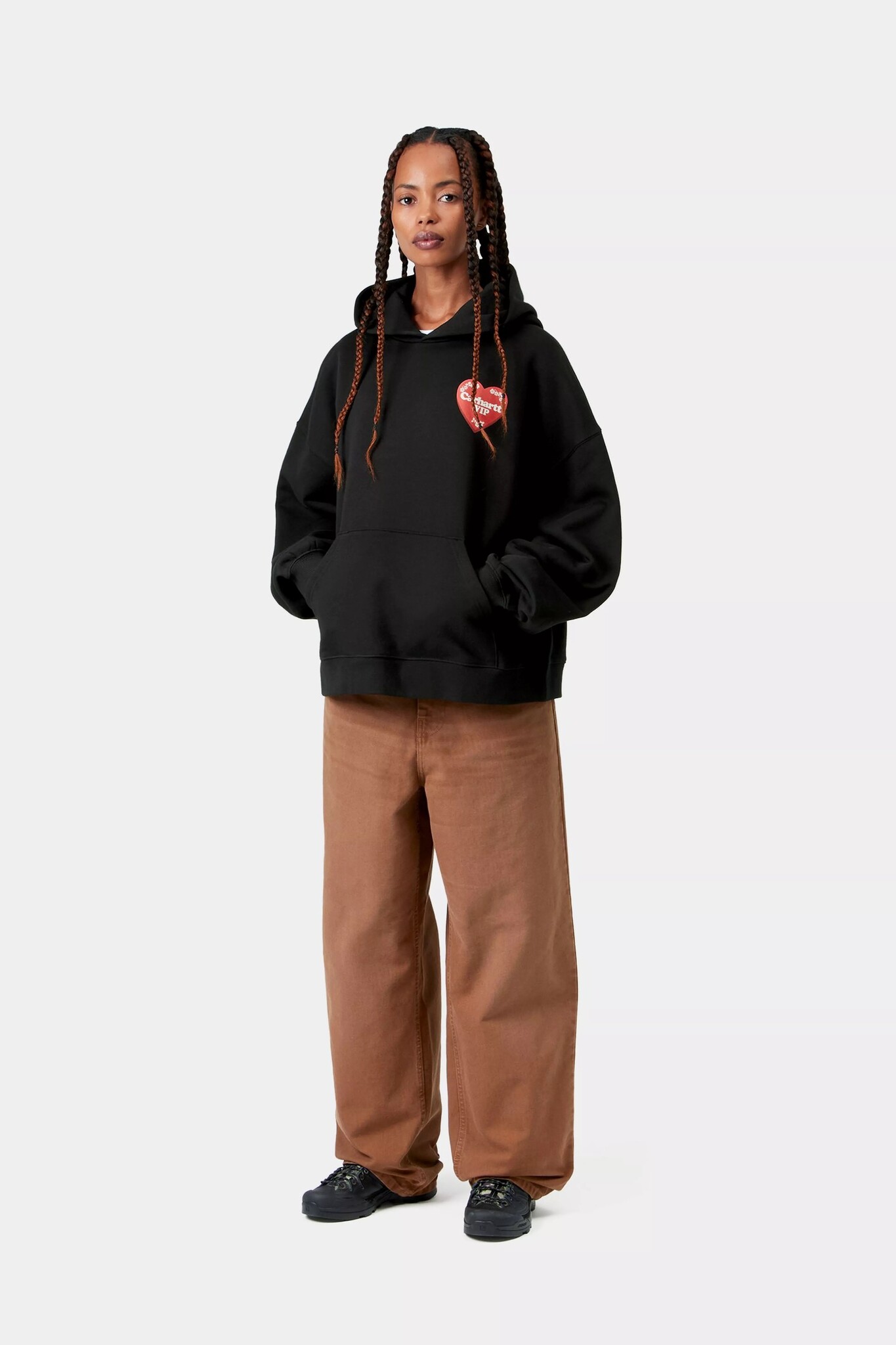 Carhartt WIP W' Hooded Hartt Case - Black