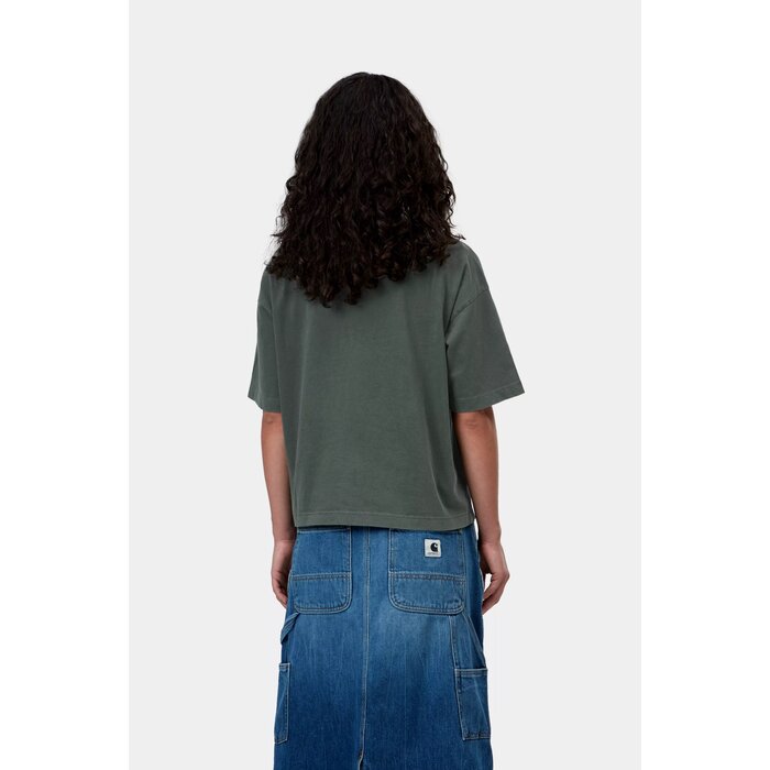 Carhartt WIP W' S/S Nelson T-Shirt - Dark Scarab (Garment Dyed)