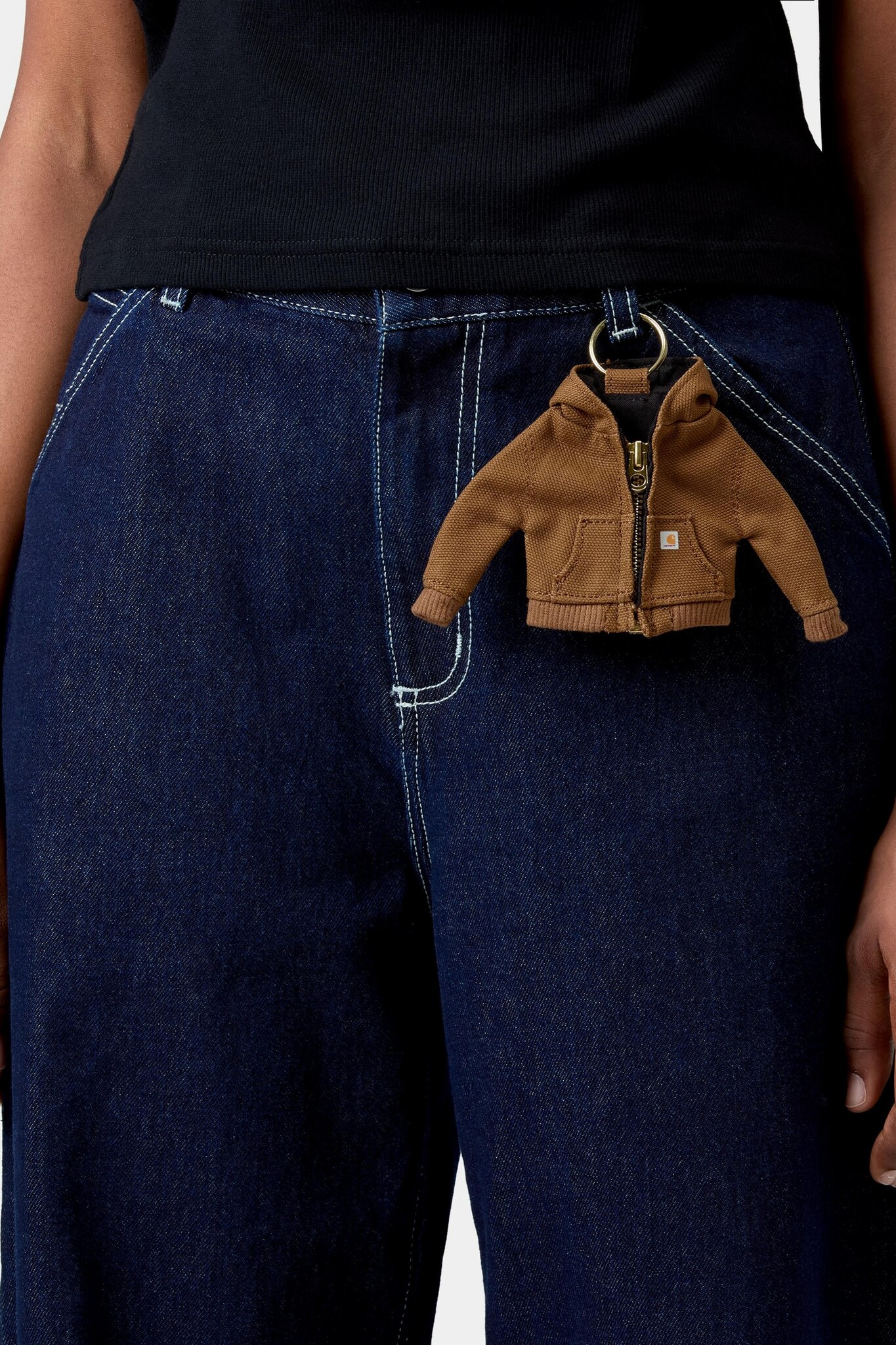Carhartt WIP Mini Active Jacket Keychain -  Hamilton Brown