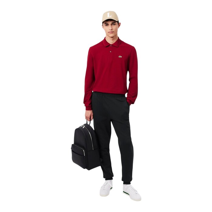 Lacoste Pantalon de Survêtement Molleton Tapered Fit - Noir