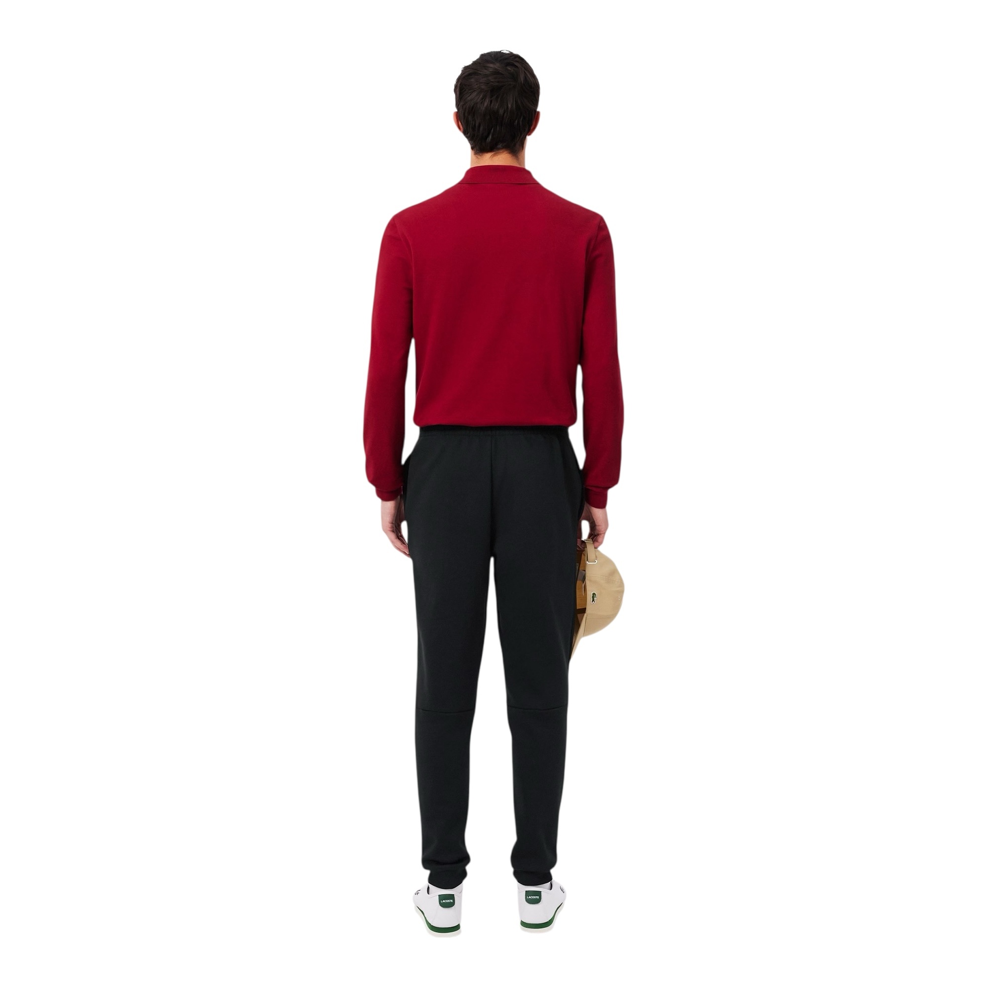 Lacoste Pantalon de Survêtement Molleton Tapered Fit - Noir