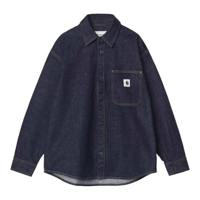 Carhartt WIP W' L/S Marly Shirt Jkt - Blue Heavy Stone Wash