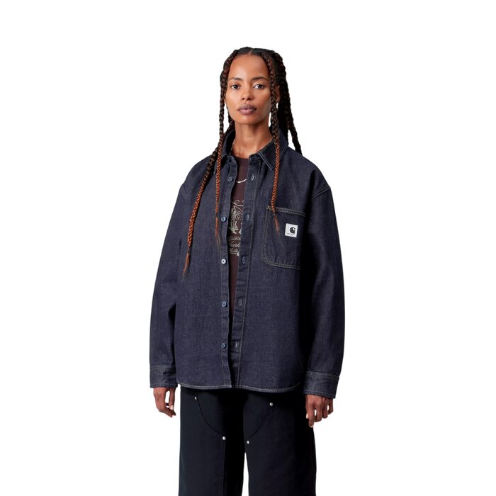 Carhartt WIP W' L/S Marly Shirt Jkt - Blue Heavy Stone Wash
