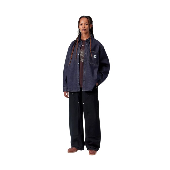 Carhartt WIP W' L/S Marly Shirt Jkt - Blue Heavy Stone Wash