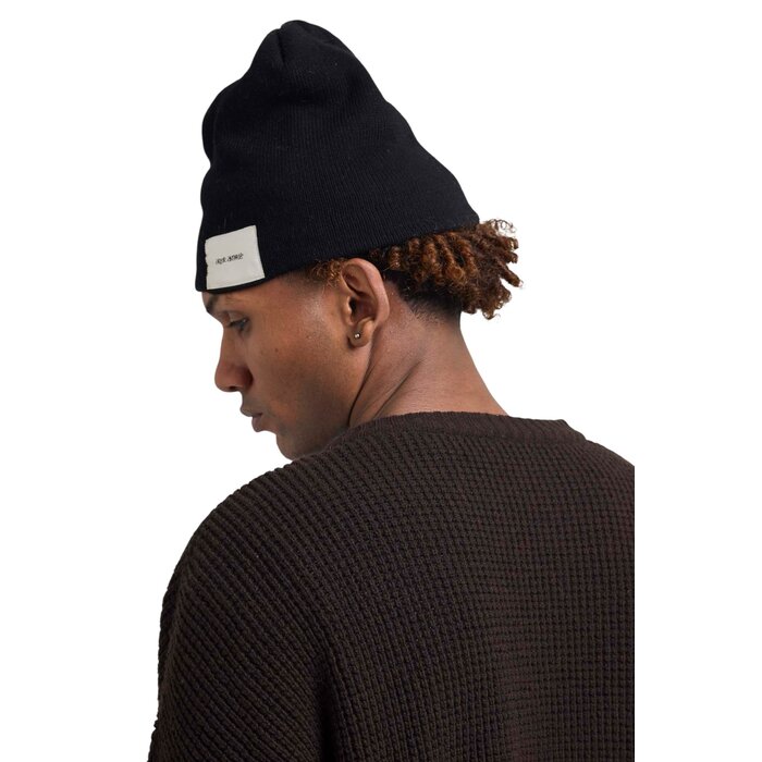 Arbor Antwerp Black Patch Beanie - Black