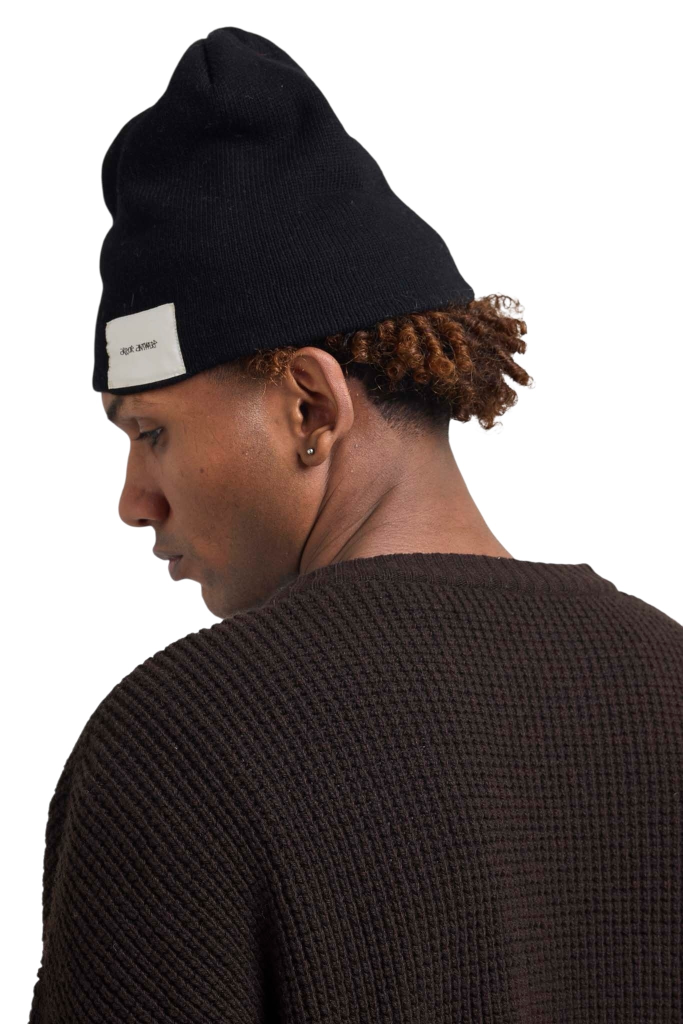 Arbor Antwerp Black Patch Beanie - Black