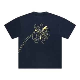 Arbor Antwerp Outline Flower T-shirt - Blue
