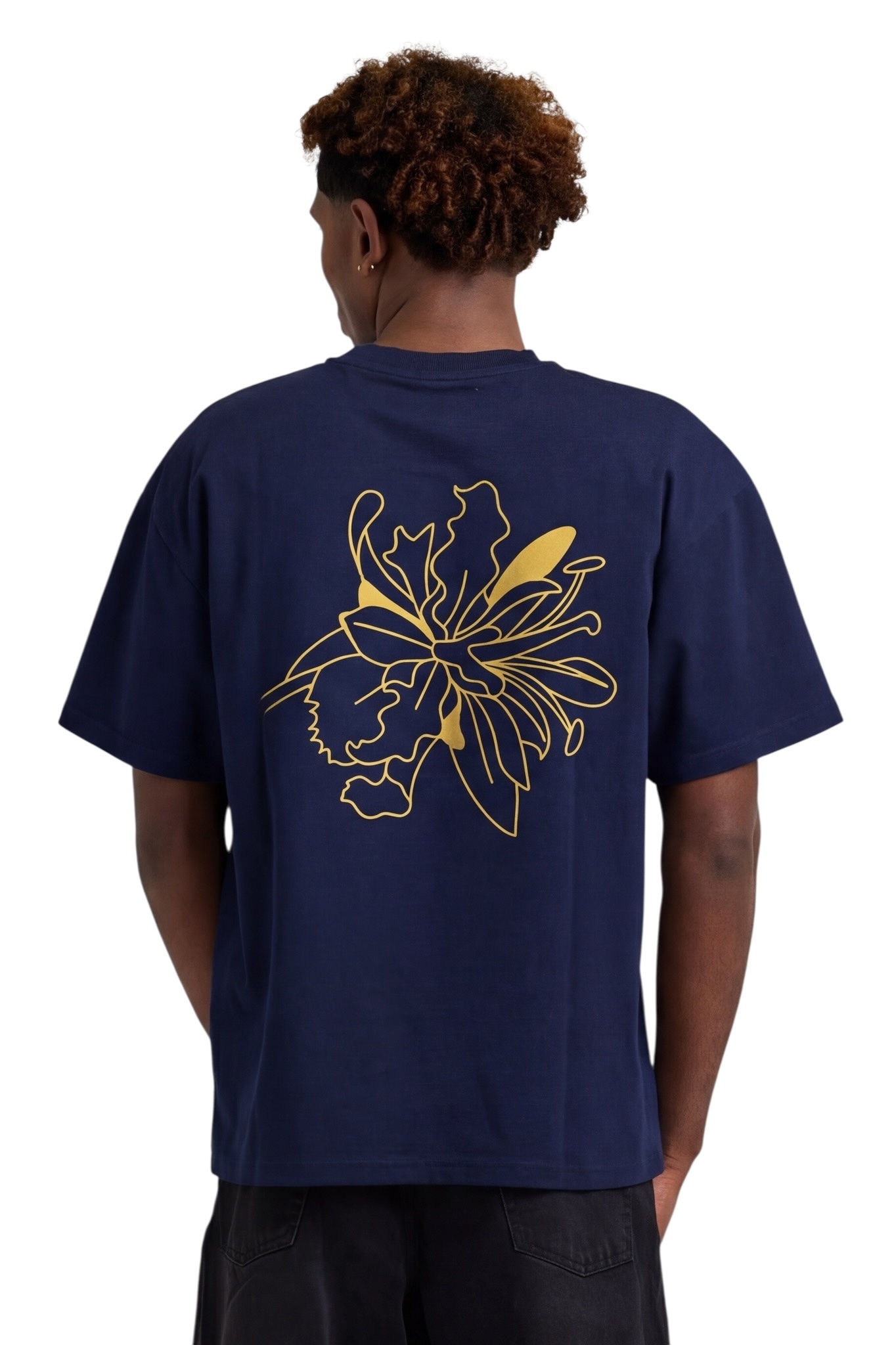 Arbor Antwerp Outline Flower T-shirt - Blue