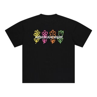 Arbor Antwerp Pixel Flower T-shirt - Black