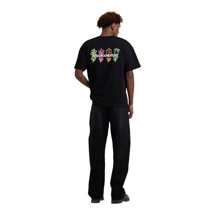 Arbor Antwerp Pixel Flower T-shirt - Black