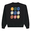 Nine Flowers Crewneck - Black