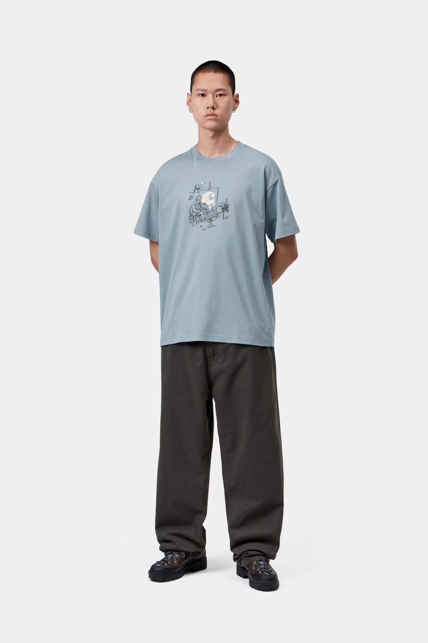 Carhartt WIP S/S Old Painter T-shirt - Citadel