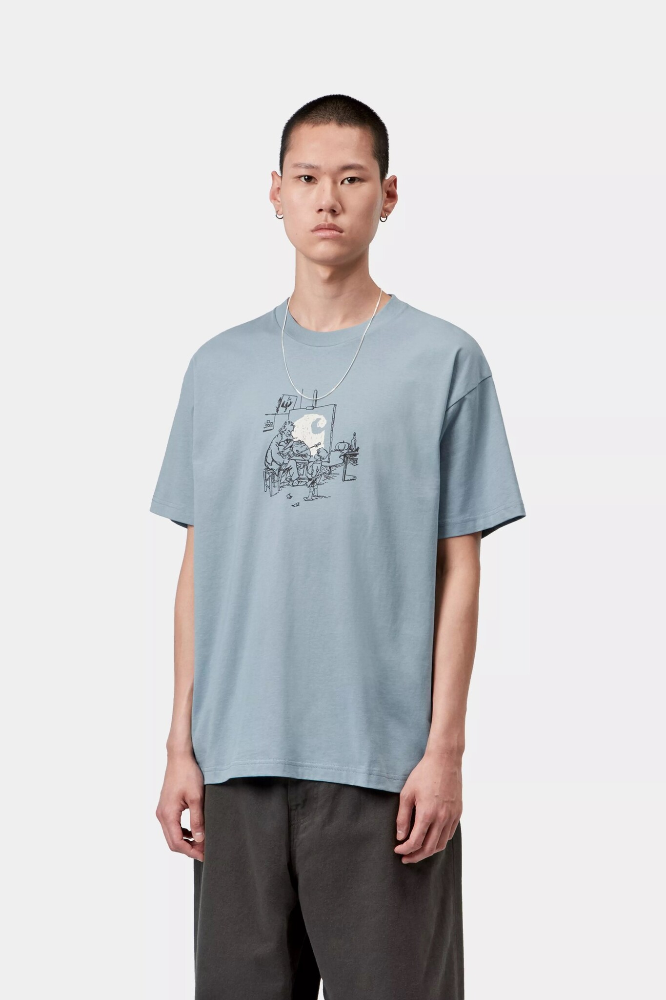 Carhartt WIP S/S Old Painter T-shirt - Citadel