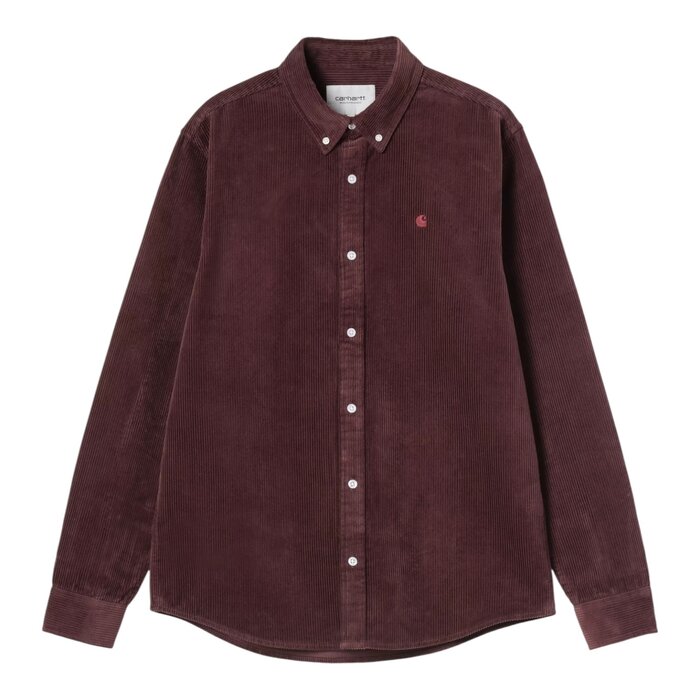 Carhartt WIP L/S Madison Cord Shirt - Amarone