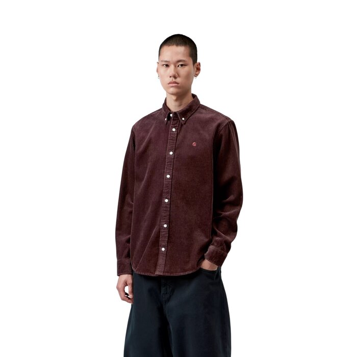 Carhartt WIP L/S Madison Cord Shirt - Amarone