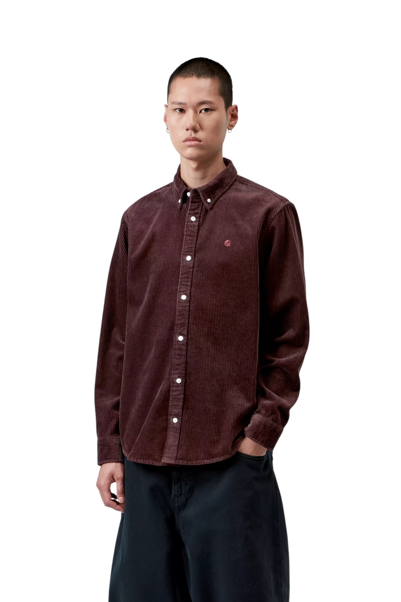 Carhartt WIP L/S Madison Cord Shirt - Amarone