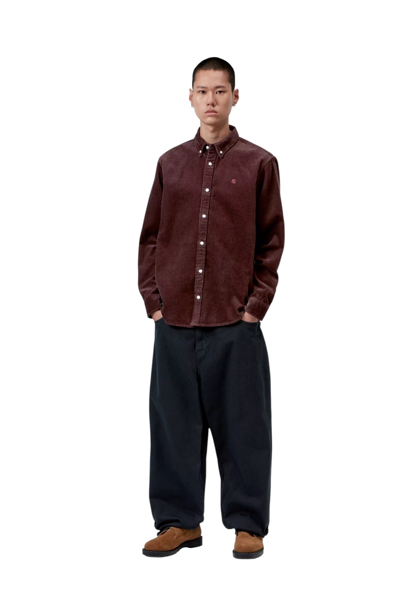 Carhartt WIP L/S Madison Cord Shirt - Amarone