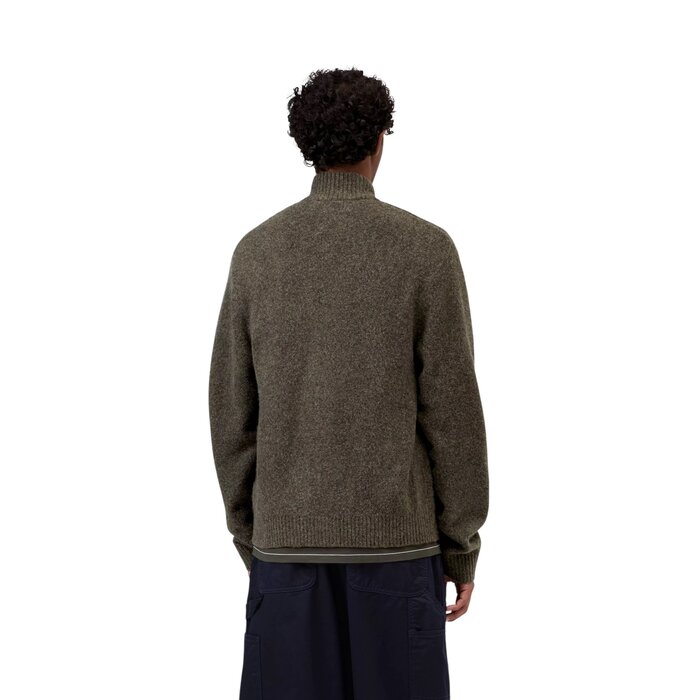 Carhartt WIP Curtis Sweater Jacket - Tangled Shungite