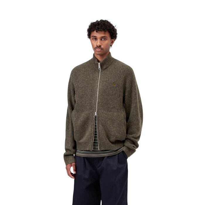 Carhartt WIP Curtis Sweater Jacket - Tangled Shungite