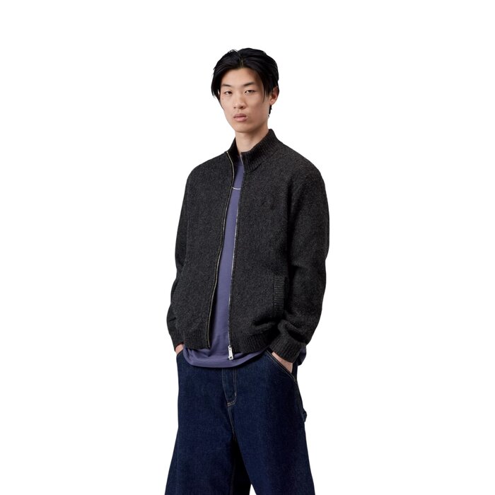 Carhartt WIP Curtis Sweater Jacket - Tangled Black