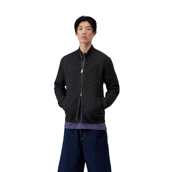 Carhartt WIP Curtis Sweater Jacket - Tangled Black
