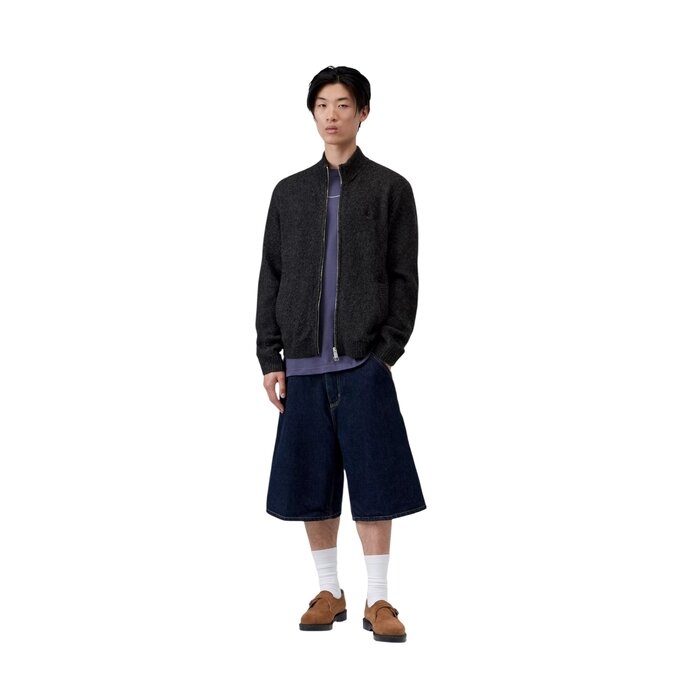 Carhartt WIP Curtis Sweater Jacket - Tangled Black