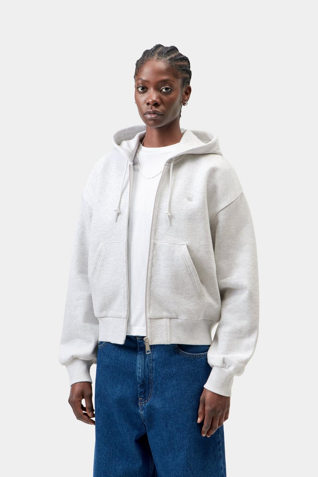 Carhartt WIP W' Hooded Casey Jacket - Ash Heather/Silver