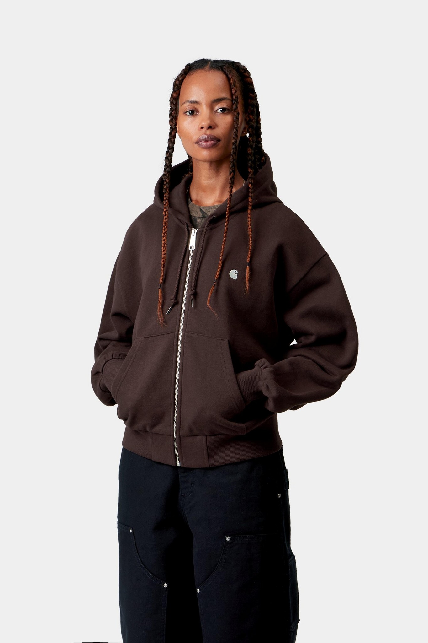 Carhartt WIP W' Hooded Casey Jacket - Palisander/Silver
