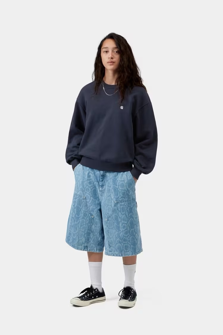 Carhartt WIP W' Casey Sweatshirt - Dark Navy/Silver