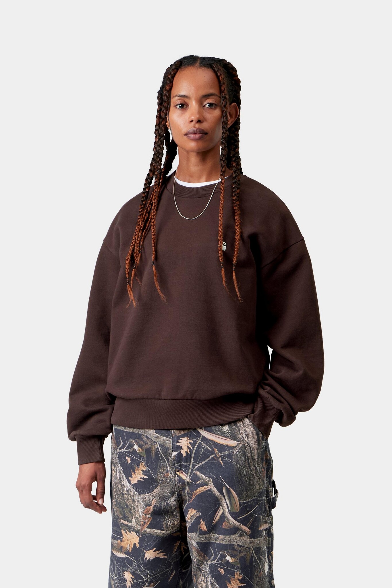 Carhartt WIP W' Casey Sweatshirt - Palisander/Silver
