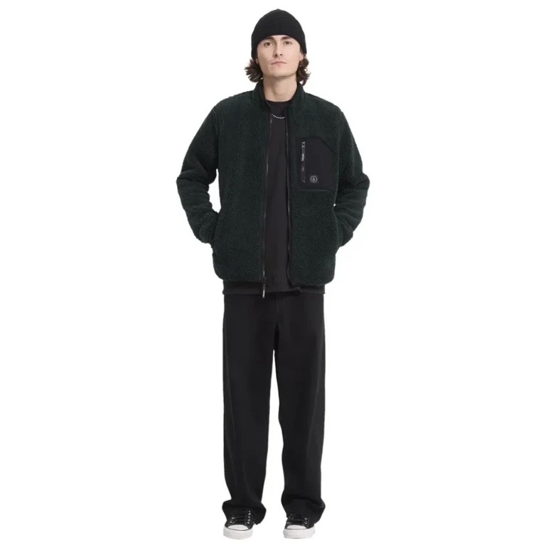 Volcom Muzzer Fuzzar Zip - Scarab