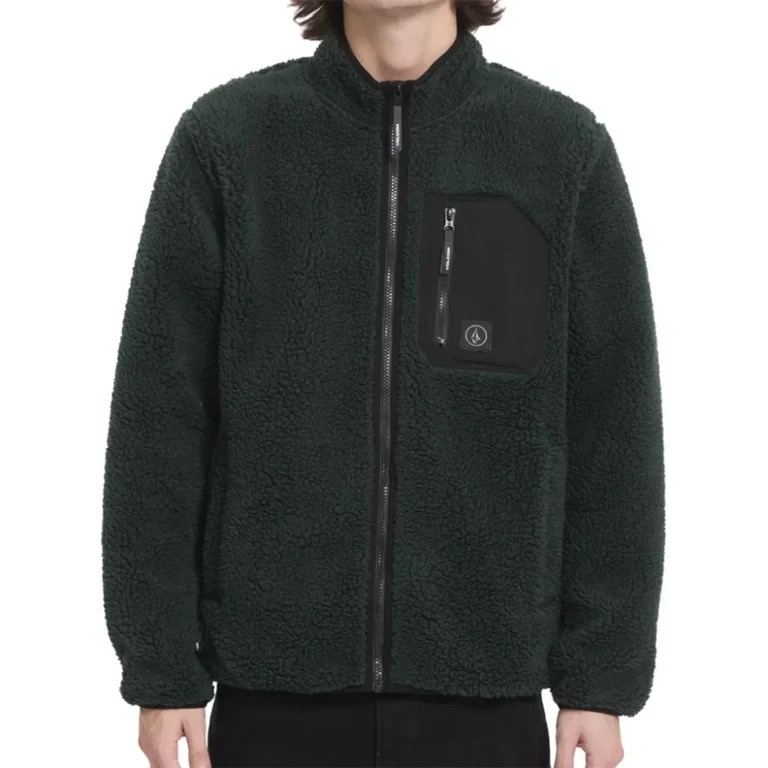 Volcom Muzzer Fuzzar Zip - Scarab
