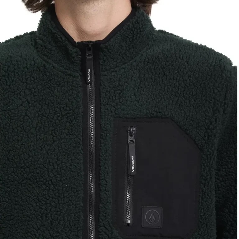 Volcom Muzzer Fuzzar Zip - Scarab