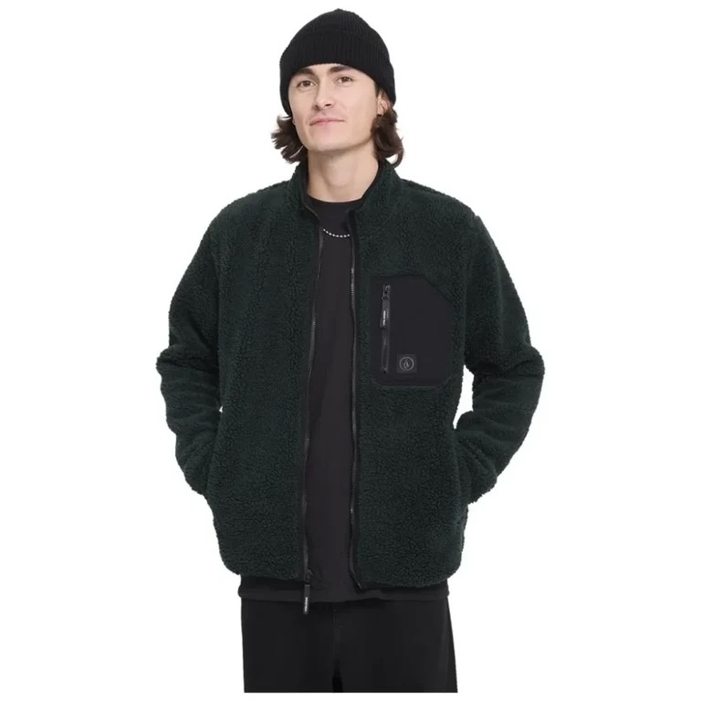 Volcom Muzzer Fuzzar Zip - Scarab