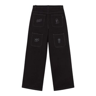 Kaotiko Denim Pants Breeze Club - Black